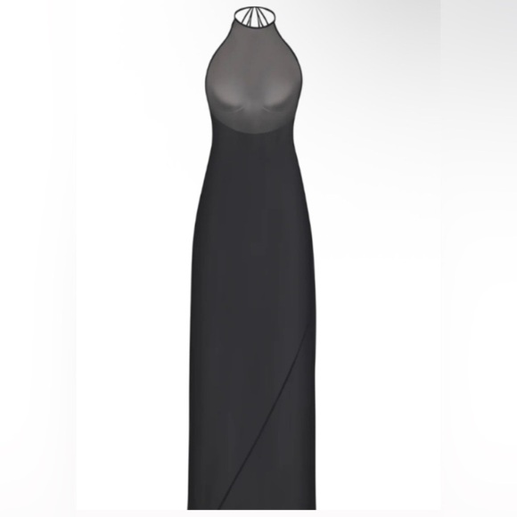 NWT Skims Romance Silk Halter Maxi Dress - Picture 1 of 6